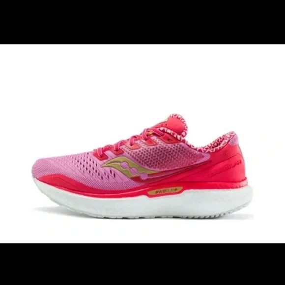 Saucony Women’s Triumph 18 'Galentine's Day' Hot Pink/Red 
size 8.5 - Picture 2 of 12